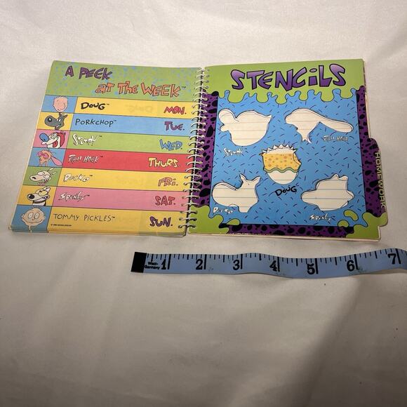 Vintage 1994 Nickelodeon Cruisin Back To School Organizer Hardees Doug Rugrats - Picture 4 of 7